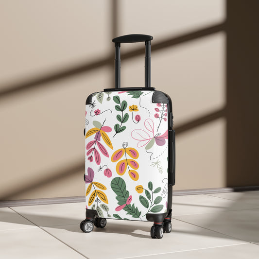 Colorful Floral Designed Suitcase - Stylish Travel Luggage for Adventurers