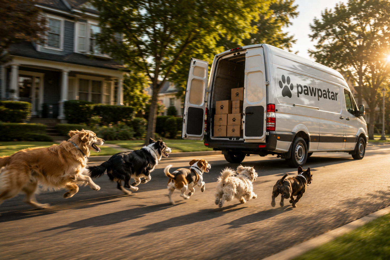 Pawpatar delivery van
